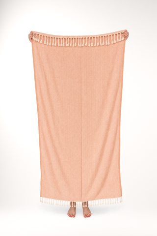Turkish Beach Towel — Blush Pink