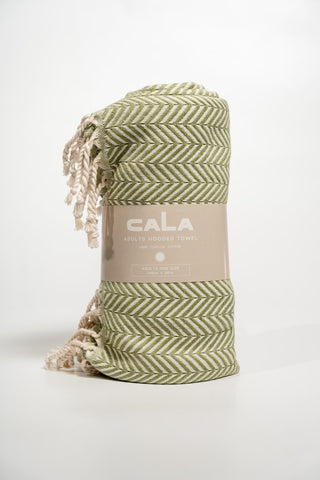 ADULTS HOODED TOWEL Olive Green