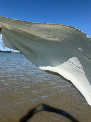 Alba Turkish Beach Towel - Olive