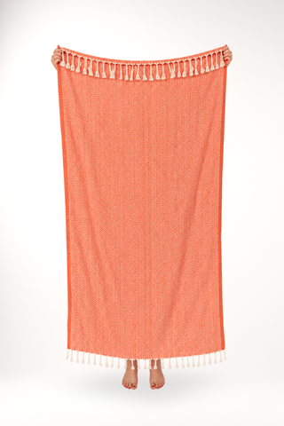 Turkish Beach Towel — Orange